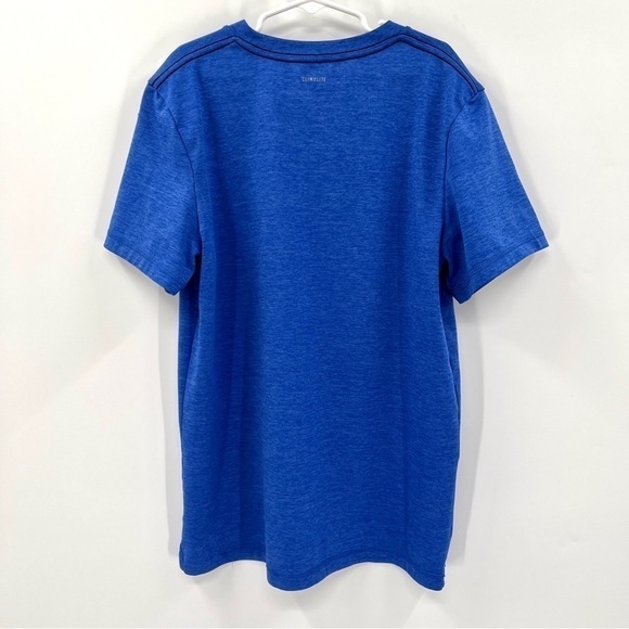 ADIDAS Boy's Blue Short Sleeve Lightweight Active Graphic T-Shirt Size M - Picture 6 of 9